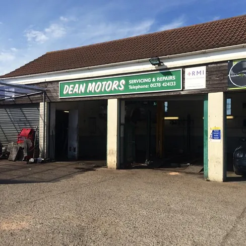 The Dean Motors frontage on Bristol Road, Bridgwater.